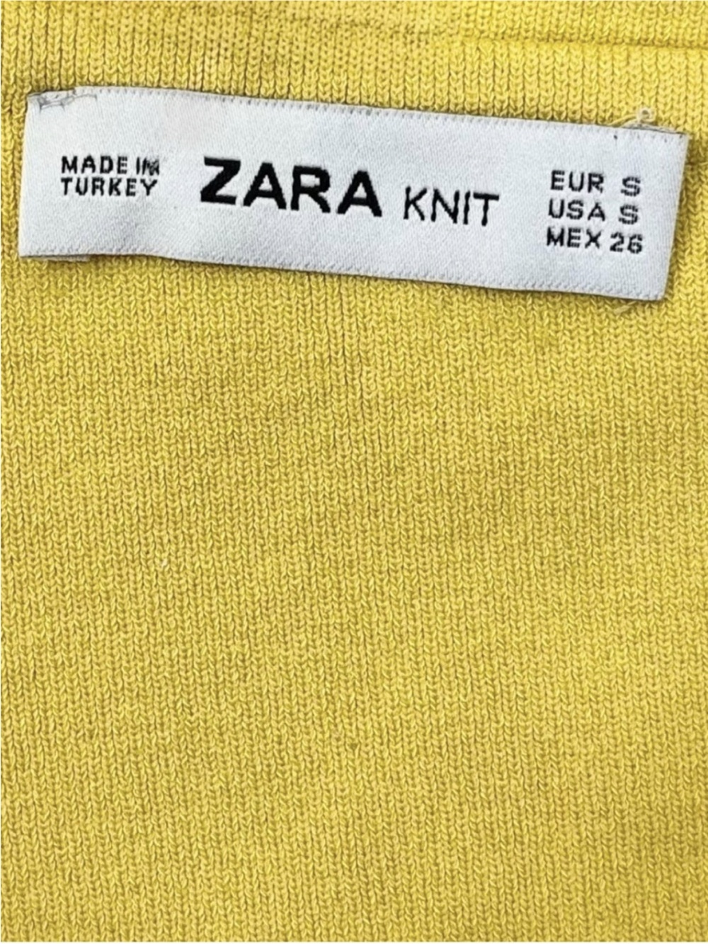 Zara Yellow Ruffle Cropped Top - Picture 4 of 4
